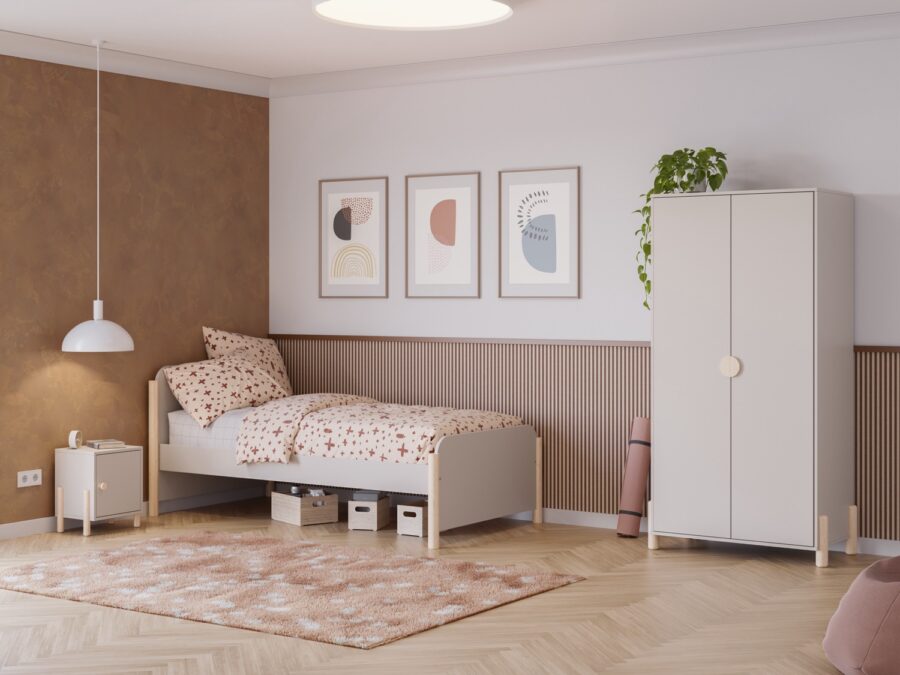 Cama 90 Enola crema (crema/cera blanca) - Imagen 3