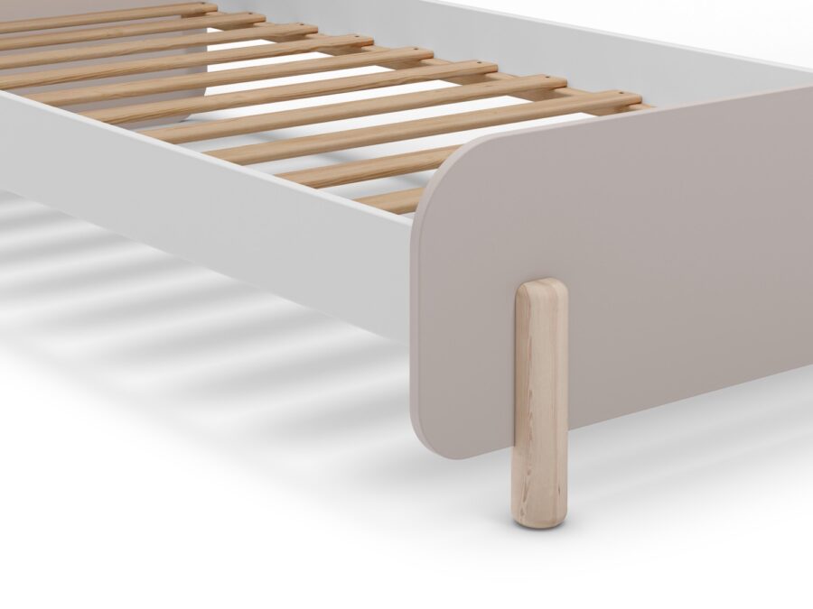 Cama 90 Nora crema (crema/cera blanca) - Imagen 4