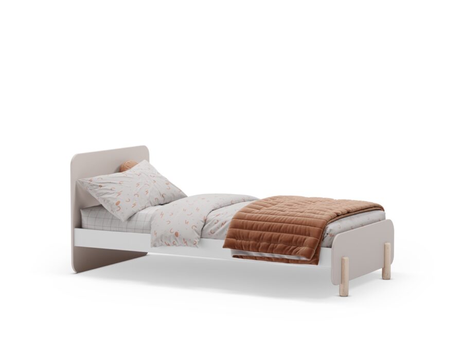 Cama 90 Nora crema (crema/cera blanca) - Imagen 7