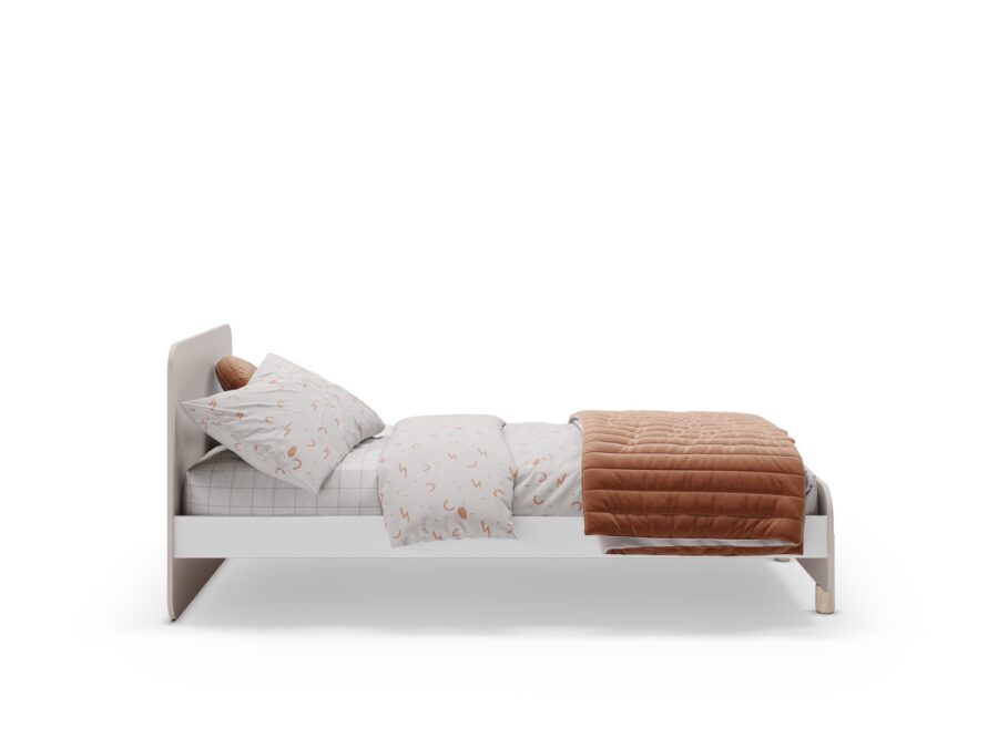 Cama 90 Nora crema (crema/cera blanca) - Imagen 8