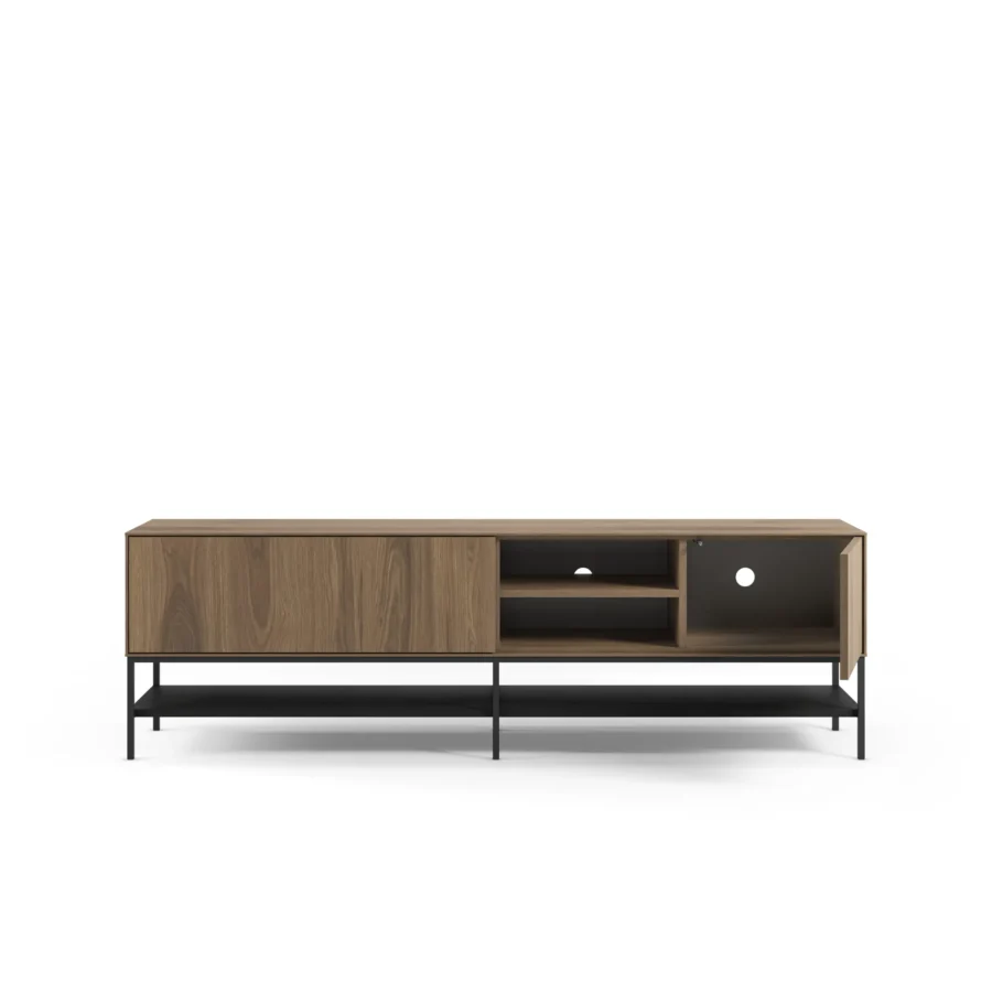 Mueble TV Leila madera (roble-ud/negro) - Imagen 3