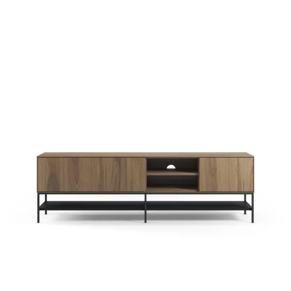 Mueble TV Leila madera (roble-ud/negro)