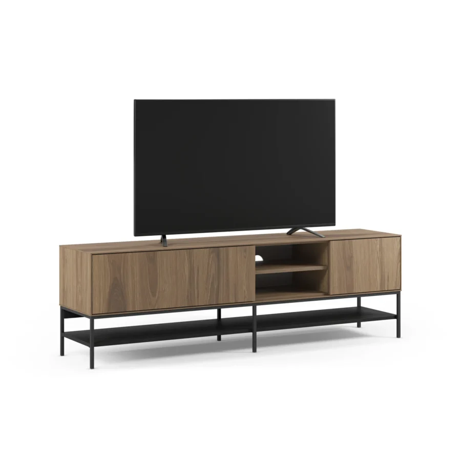 Mueble TV Leila madera (roble-ud/negro) - Imagen 6