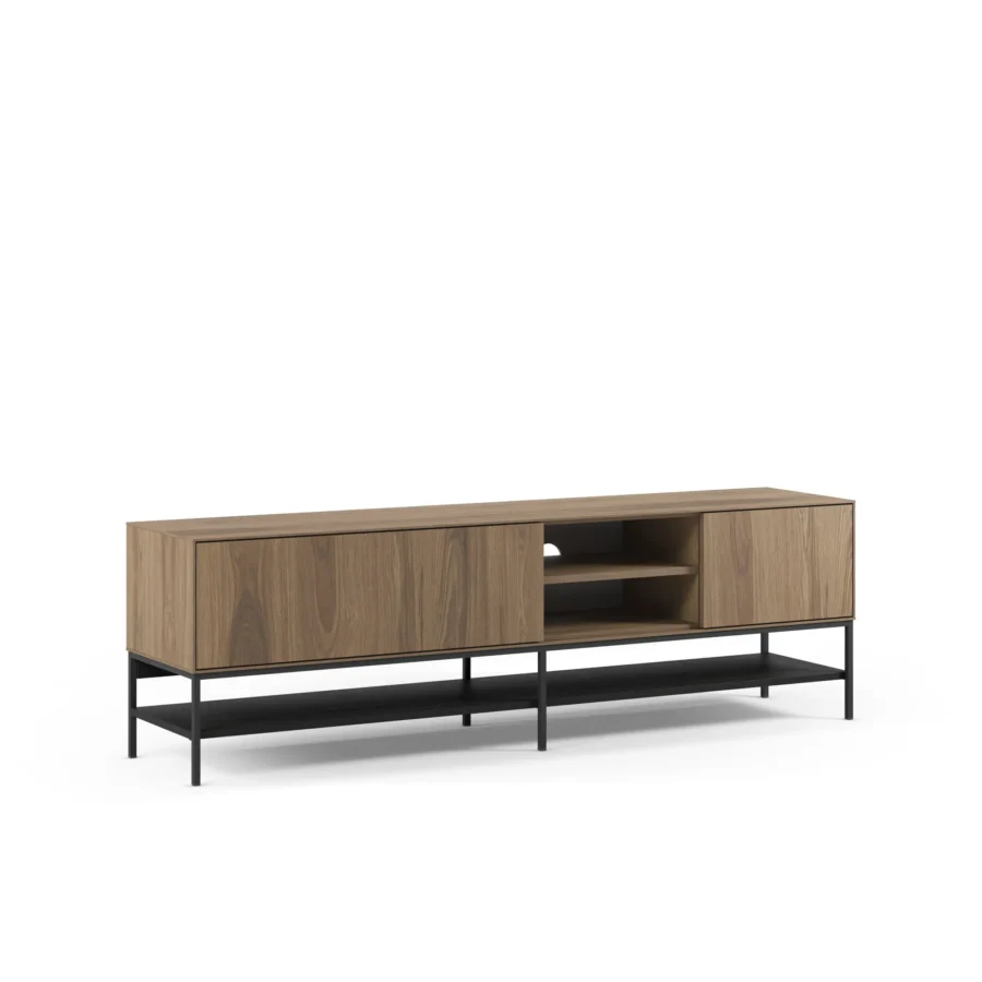 Mueble TV Leila madera (roble-ud/negro) - Imagen 9
